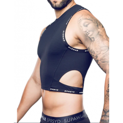 Supawear - SPR Cropped Singlet Tank Top Black