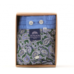 Mc Alson - M5246 Paisley dark green & navy