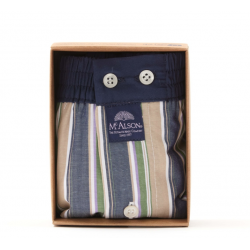 Mc Alson - M5224 Striped brown, green & navy