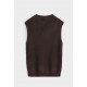 FRILIVIN - sleeveless sweater Beige + Brown