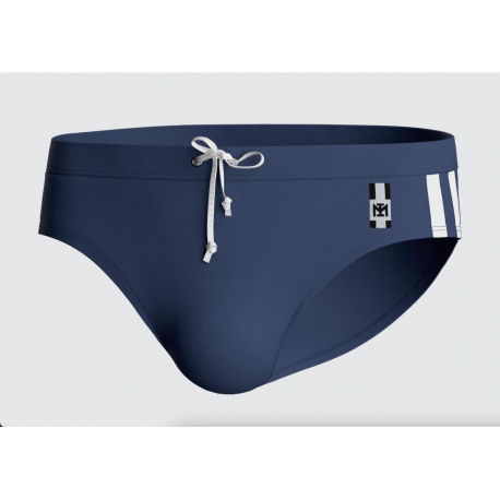 Impetus - Swim Brief side Stripes Navy