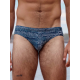 2Eros - V10 Print Swim Brief Naiad Navy