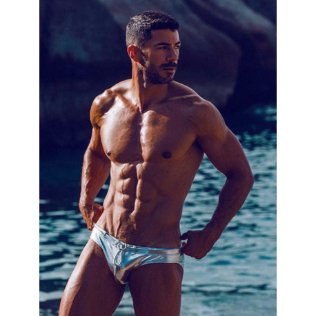 2Eros - Metalux Swim Brief V30 Swimwear Silver