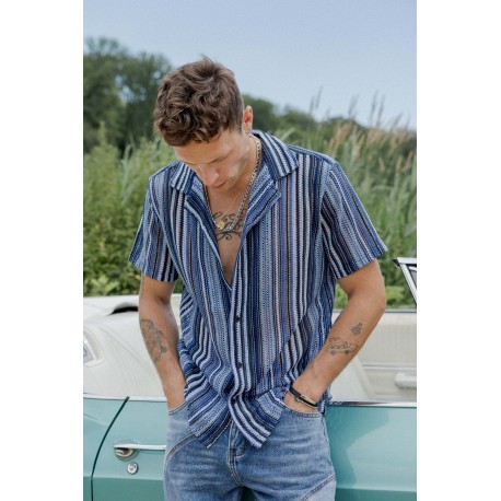 FRILIVIN - CHEMISES Bleu + Rouge