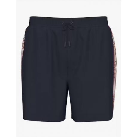 Calvin Klein - MEDIUM DRAWSTRING Shorts Beige + Dark Blue