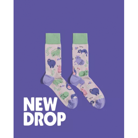Banana Socks - Funky Cats Socks – Colourful Cat
