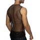 Addicted - Openwork Fabric Tank Top Brown