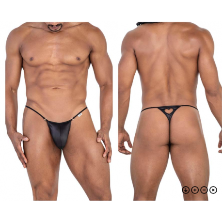 Candyman - Heart Thongs Color Black