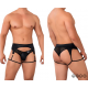 CandyMan - Garter Thongs Color Black
