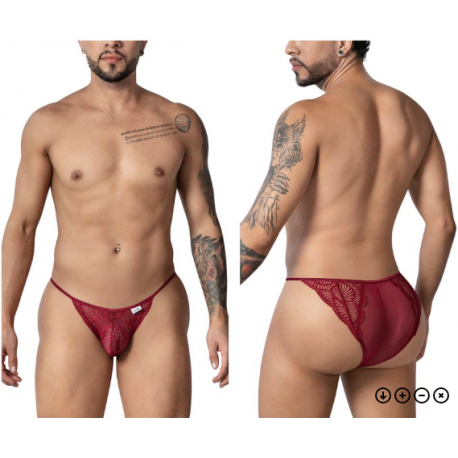 CandyMan - Lace Briefs Color Burgundy