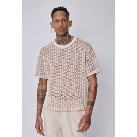 FRILIVIN - T-shirt Maille Beige
