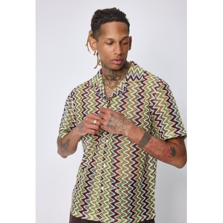 FRILIVIN - Chemise ZigZag Bordeaux