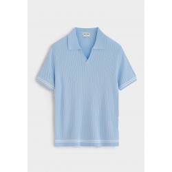 FRILIVIN - Polo Bleu ciel + Noir