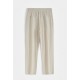FRILIVIN - Pantalon léger Beige + Blanc