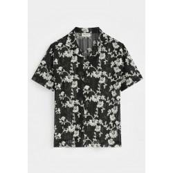 FRILIVIN - Chemise Noir + Broderies