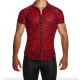 Modus Vivendi - Leopard Mesh Shirt Red