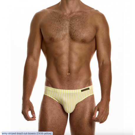 Modus Vivendi - Army Striped Brief Yellow