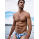 2eros - V20 Printed Swim Brief Aqua Navy