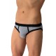 Olaf Benz - RED2604 Retrobrief Black + grey-melange