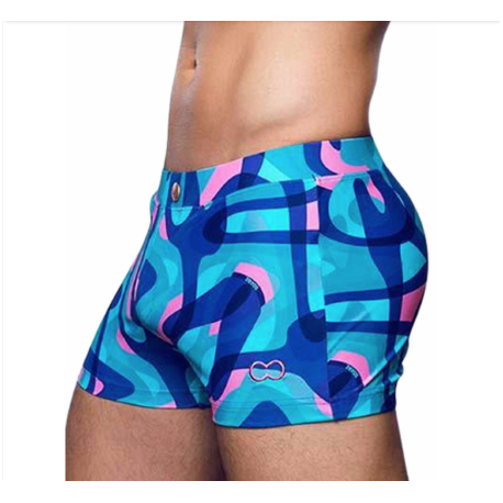 2Eros - Print Swim Trunks V60 Kai Blue