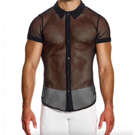 Modus Vivendi - Mesh Through Shirt Black