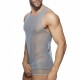 Addicted - CHARM TANK TOP Kaki + Black