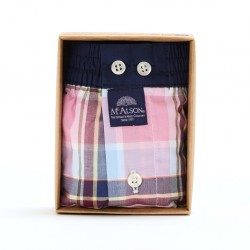 Mc Alson - Madras blue & pink