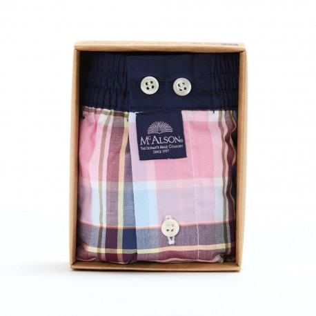 Mc Alson - Madras blue & pink
