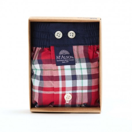 Mc Alson - Madras red & navy