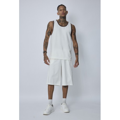 FRILIVIN - Retro Tank Top White