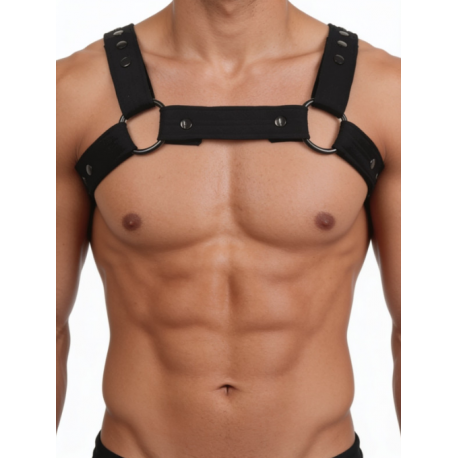 Manstore - Neoprene Sport Muscle Harness Black Adjustable