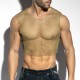 ES Collection - BEACHY NET MIDRIFF CROP TOP Kaki