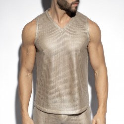ES Collection - WYSIWYG V-NECK TANKTOP Gold