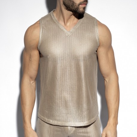 ES Collection - WYSIWYG V-NECK TANKTOP Gold