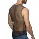 Addicted - KEEP PARTYING TANK TOP Aubergine + Black
