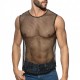 Addicted - KEEP PARTYING TANK TOP Aubergine + Black