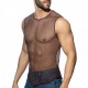 Addicted - KEEP PARTYING TANK TOP Aubergine + Black